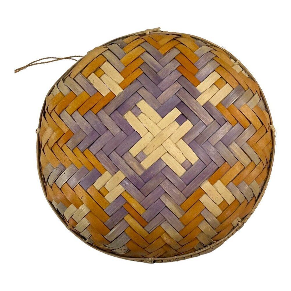 Basket African Winnowing Woven Reed Tray Kenya 8.5" Serving Centerpiece Storage